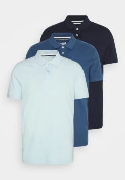 Pier One 3 Pack - Poloshirt - Light Blue/Blue/Dark Blue -Pier One 0ff6d1a0739145f6be830ca146804cdf