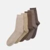Pier One 5Pack - Sokken - Light Brown -Pier One 13bd5847c27e486fbbbabbf0c9d7fc90
