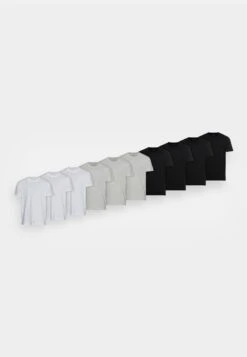 Pier One 10 Pack - T-Shirt Basic - Mottled Light Grey/Black/White -Pier One 1694a27305a44068bff2ea0f47a4f5e4