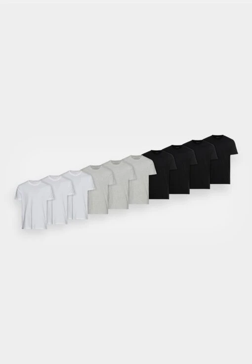 Pier One 10 Pack - T-Shirt Basic - Mottled Light Grey/Black/White -Pier One 1694a27305a44068bff2ea0f47a4f5e4 scaled