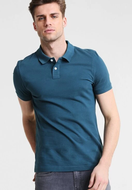 Pier One Basic - Poloshirt - Petrol -Pier One 237e1f17e9ee4df1a07ec2a3d195c993