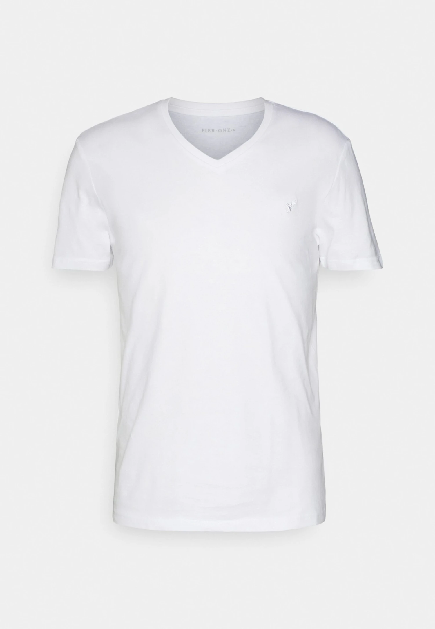 Pier One V Neck Bird Tonal 3 Pack - T-Shirt Basic - Light Brown/White/Dark Blue 11 Pier One V Neck Bird Tonal 3 Pack - T-Shirt Basic - Light Brown/White/Dark Blue - Afbeelding 9