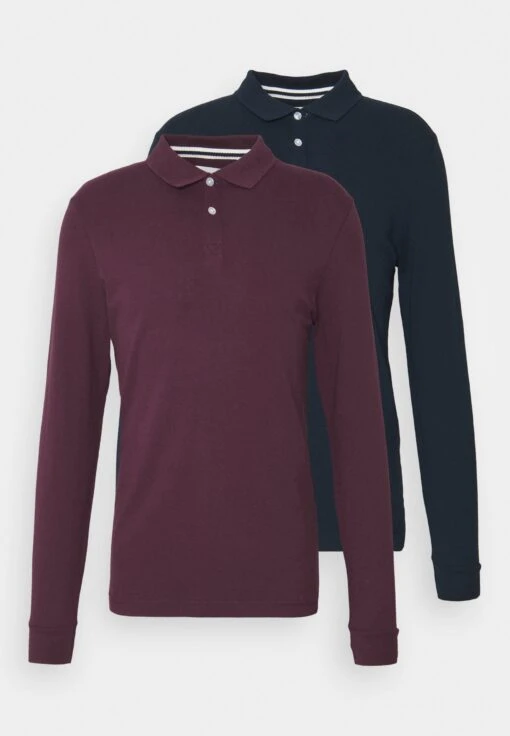 Pier One 2 Pack - Poloshirt - Bordeaux/Dark Blue -Pier One 3f434e0c318b4531bbab1dd44fe0092a scaled