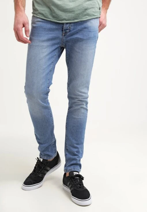 Pier One Slim Fit Jeans - Light Blue Denim -Pier One 7e8d6be8b1fa44b4ab1e47a79fb30376