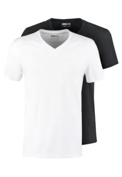Pier One 2 Pack - T-Shirt Basic - White/Black 13 Pier One 2 Pack - T-Shirt Basic - White/Black -Pier One 7f713aa7d0cf4680ab0acb77eb634838