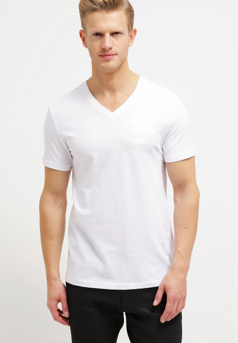 Pier One 2 Pack - T-Shirt Basic - White/Black 4 Pier One 2 Pack - T-Shirt Basic - White/Black - Afbeelding 2