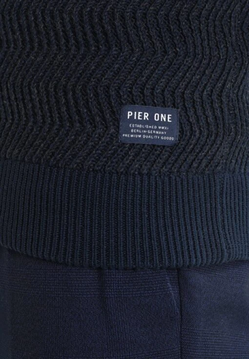 Pier One Trui - Mottled Dark Blue -Pier One 99d5b37fddae40a8bfa8e79453205e89