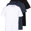 Pier One 3 Pack - T-Shirt Basic - Black/White/Blue -Pier One 9a7be9f8e1a446199ff4f3bca527601a