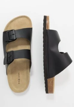 Pier One Unisex - Pantoffels - Black -Pier One a98de5f417bd4f57b176937b18a12ab7