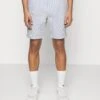Pier One Pleated Seersucker Short - Shorts - Blue -Pier One af31f3f641a844e3a97ea8958ce580b5