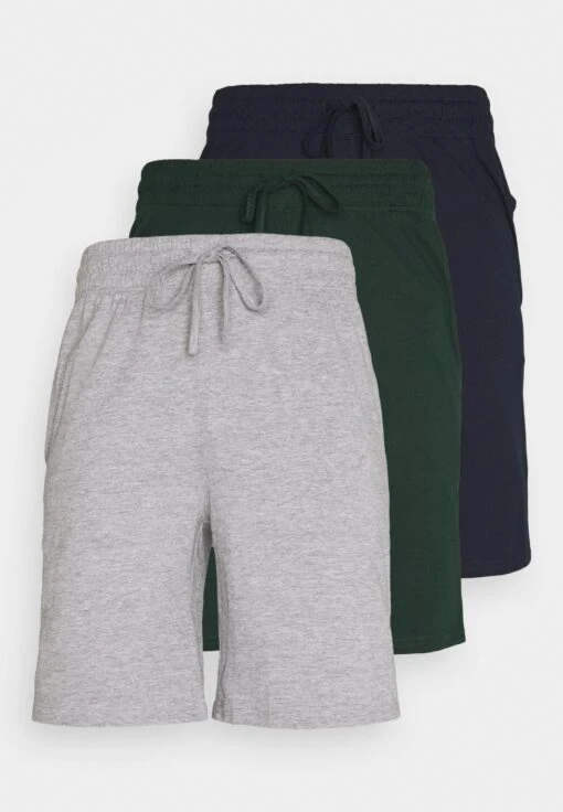 Pier One 3 Pack - Pyjamabroek - Dark Blue /Mottled Dark Grey/Dark Green -Pier One fbadd663c5594d29a25948737d7d986a scaled